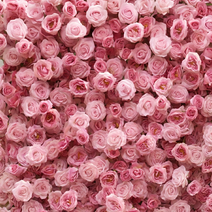 Perira: Luxury 5D Pink Silk Floral Wall Roll-Up Backdrop for Elegant Minimalist Weddings