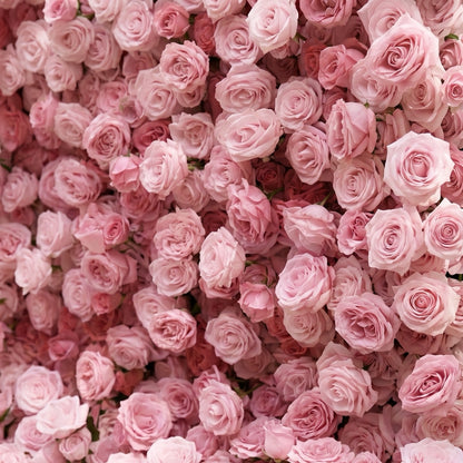 Perira: Luxury 5D Pink Silk Floral Wall Roll-Up Backdrop for Elegant Minimalist Weddings