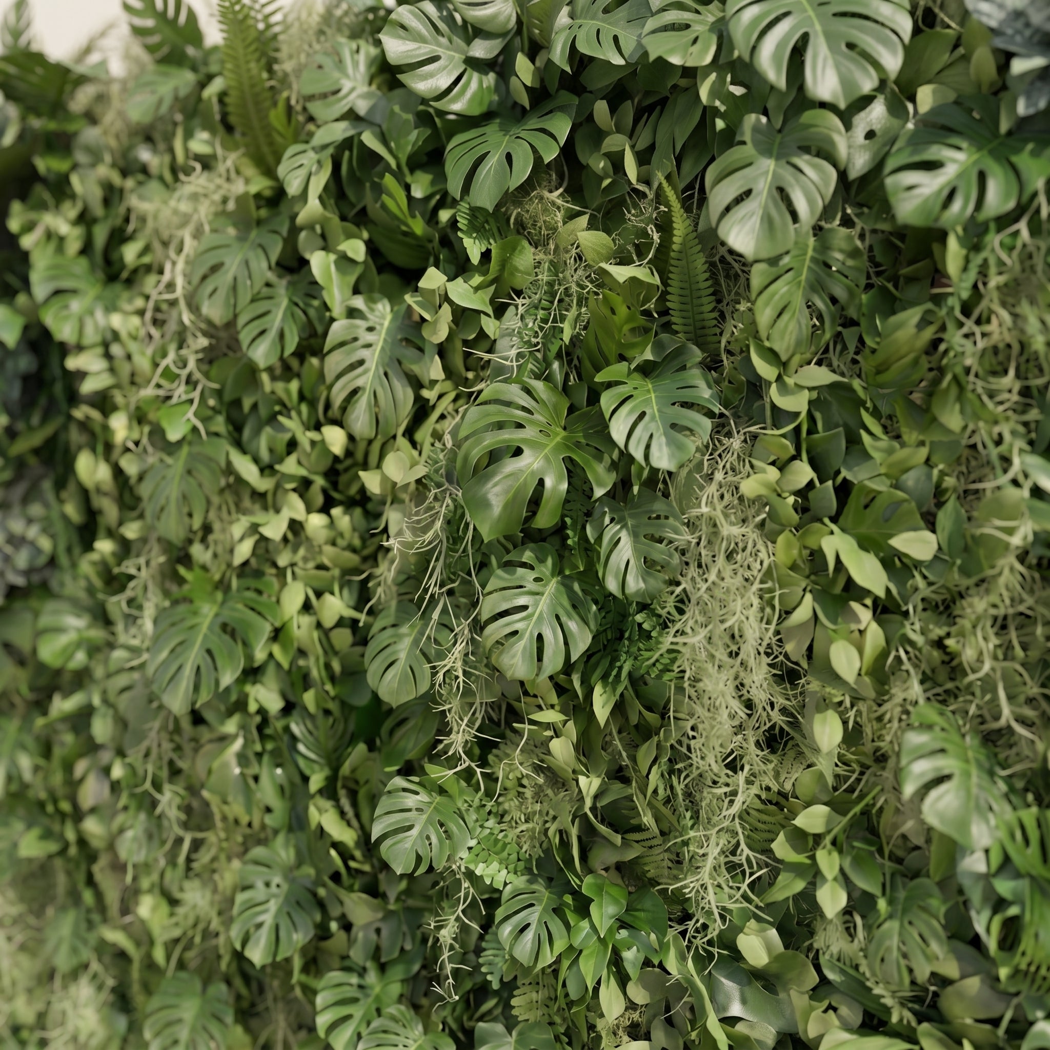 Raelira: Luxury 5D Green Silk Floral Wall Roll-Up Backdrop for Elegant Minimalist Weddings