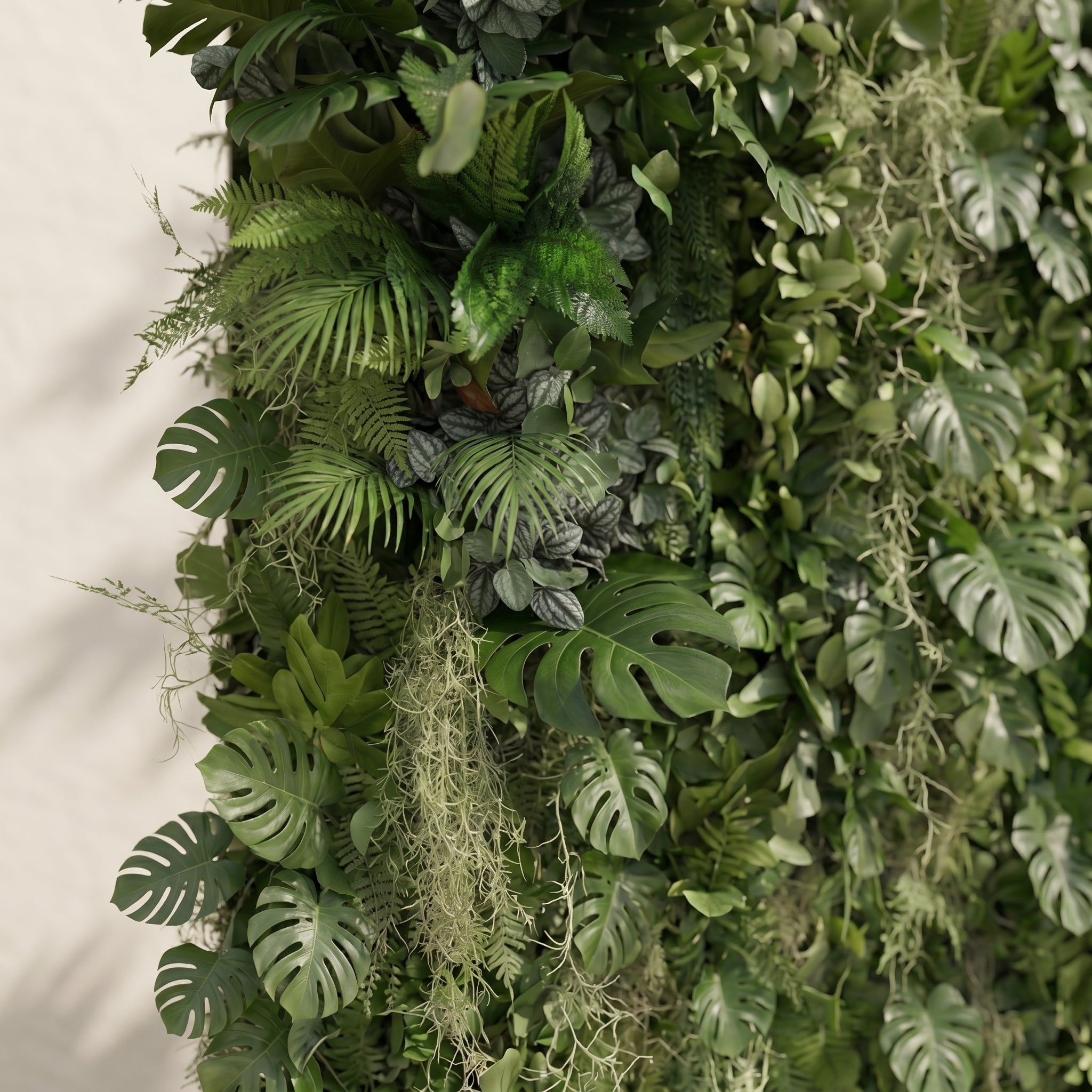 Raelira: Luxury 5D Green Silk Floral Wall Roll-Up Backdrop for Elegant Minimalist Weddings