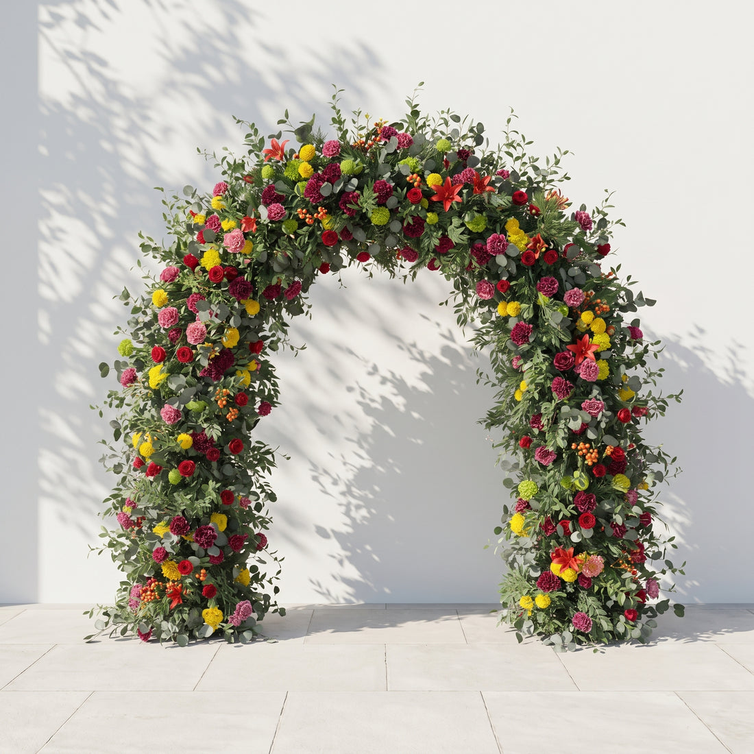 Raellyra: 2026 New Luxury Garden Style Flower arch with mixed color for Weddings&amp;Events Decoration Incuding Frame