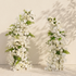 Raelsola:Luxury Classic Green &White Color Flower Arch for Weddings&Event Decor Including Frame raelsola front