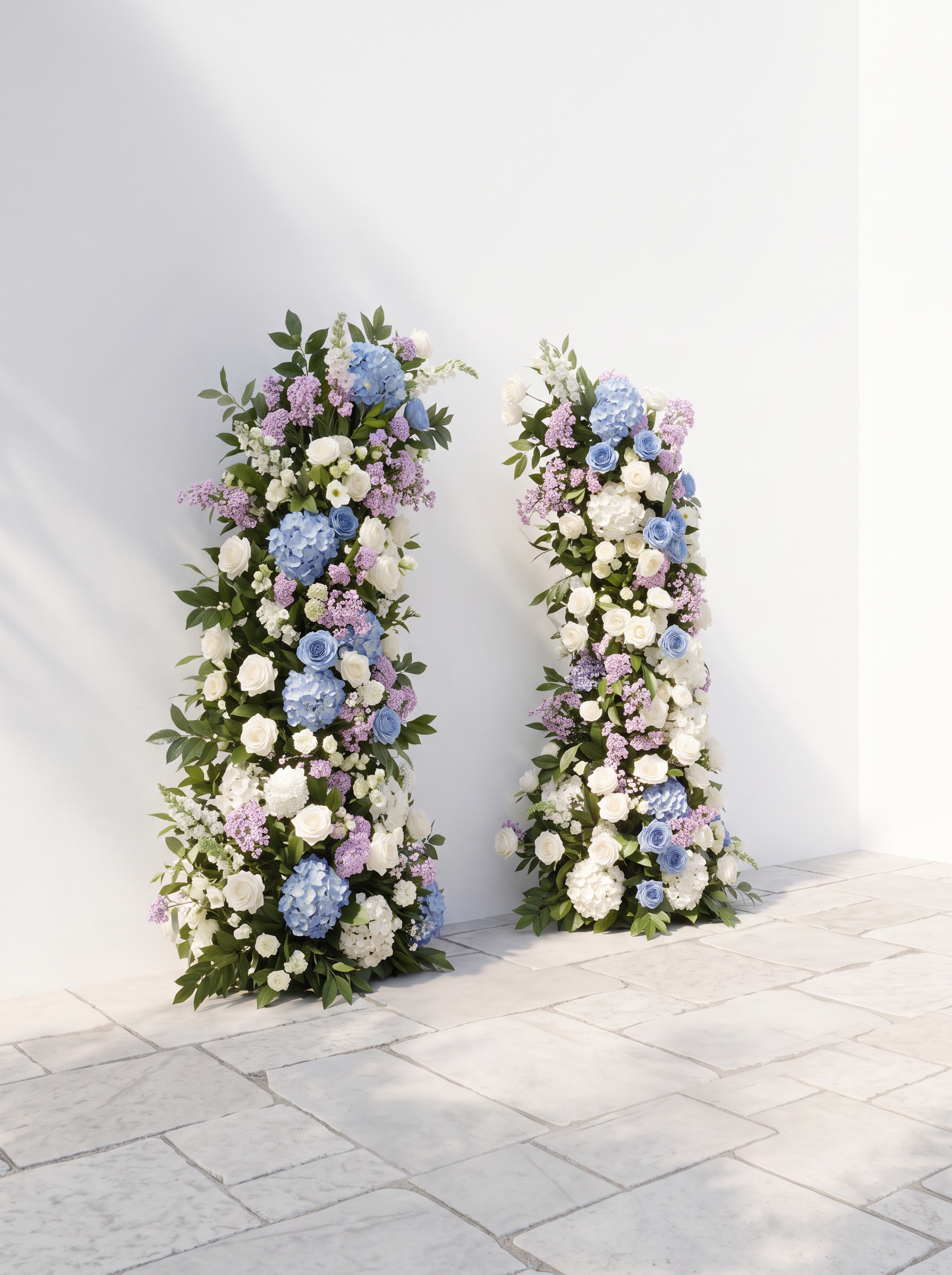 Ralavia Luxury Horn Shaped Flower Arch with Frame for Wedding Party Event Backdrop Decoration — left view
