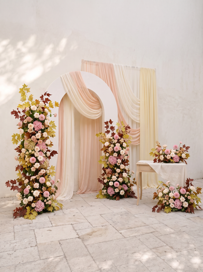 Ralsira: Wedding Full Floral Decor Set Arch Aisle Table Flower Arrangement for Romantic Weddings &amp; Proposals — left view