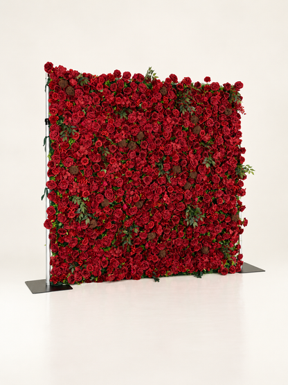 Roma: 4D Fabric Artificial Zip Up Curtain Flower Wall For Wedding and Events Decoration