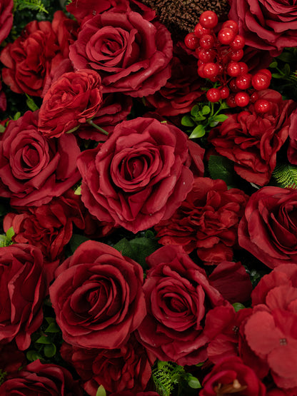Roma: 4D Fabric Artificial Zip Up Curtain Flower Wall For Wedding and Events Decoration