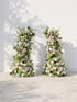 Romyloria Luxury Horn Shaped Flower Arch with Frame for Wedding Party Event Backdrop Decoration — front view