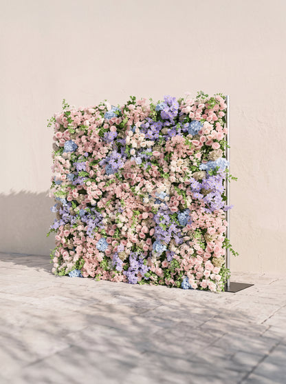 Roslina 5D Fabric Artificial rolling up curtain flower wall — right view
