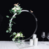 S027: Acrylic Table Wedding Arch Hoop Stand Centerpiece Round Wreath Tabletop Decor Rose Morning