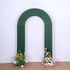 Emerald Green Spandex Fitted Open Arch U-Shaped Wedding Arch Cover Rose Morning