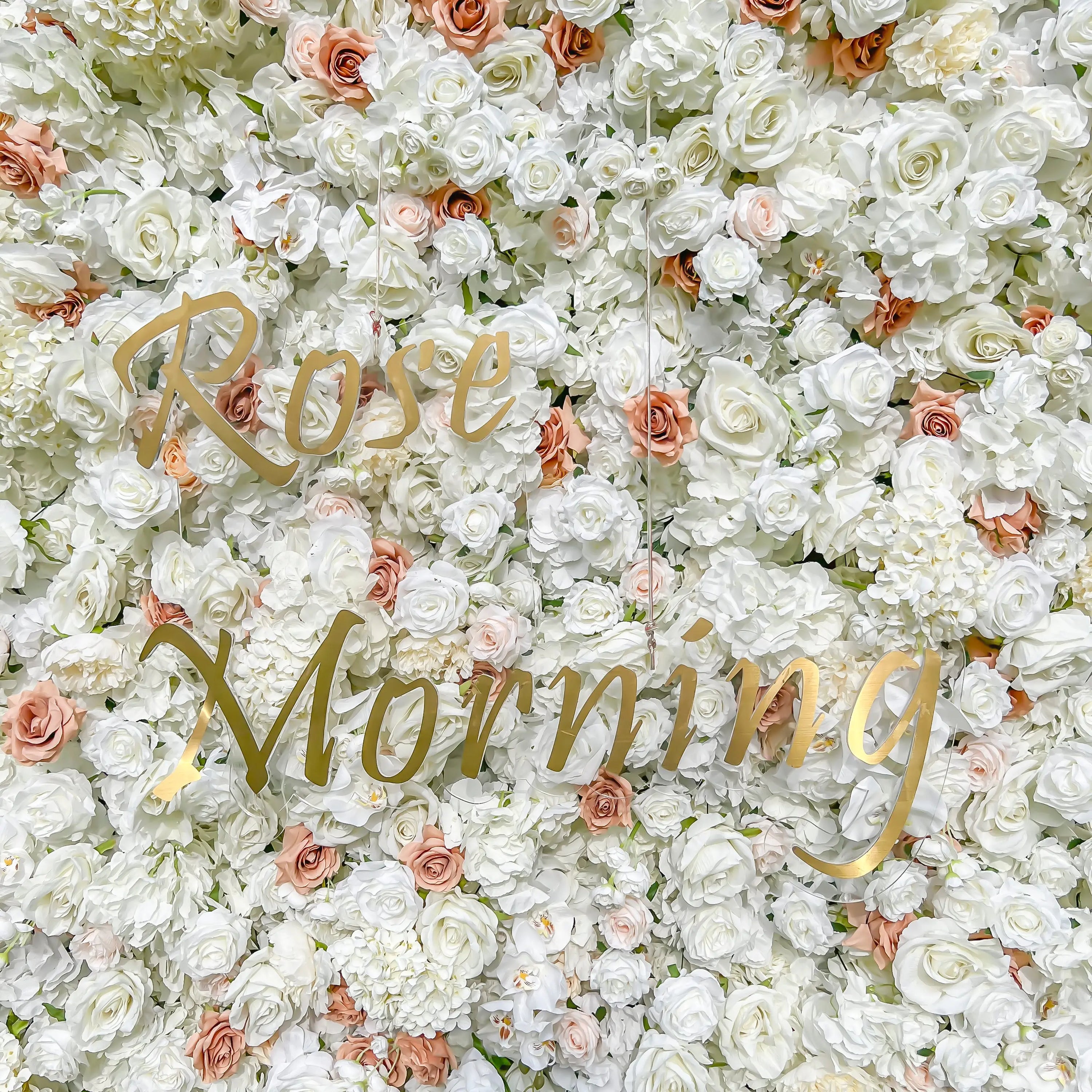 Sabrina：5D Garden Series New Fabric Artificial rolling up curtain flower wall