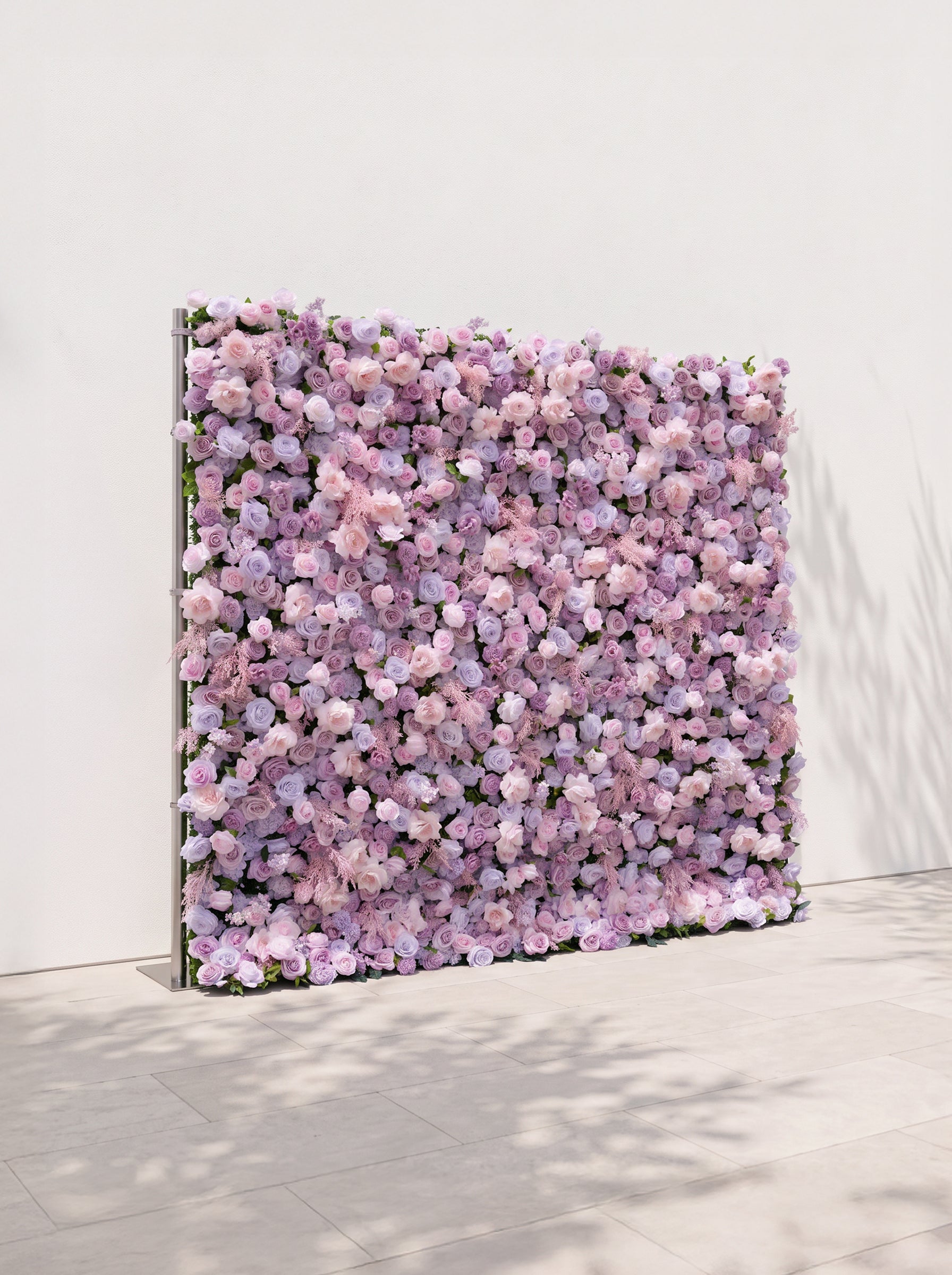 Saellyn 5D Fabric Artificial rolling up curtain flower wall — left view