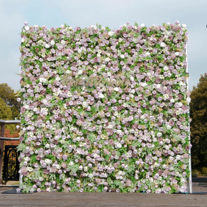 Sally：5D Garden Series New Fabric Artificial rolling up curtain flower wall