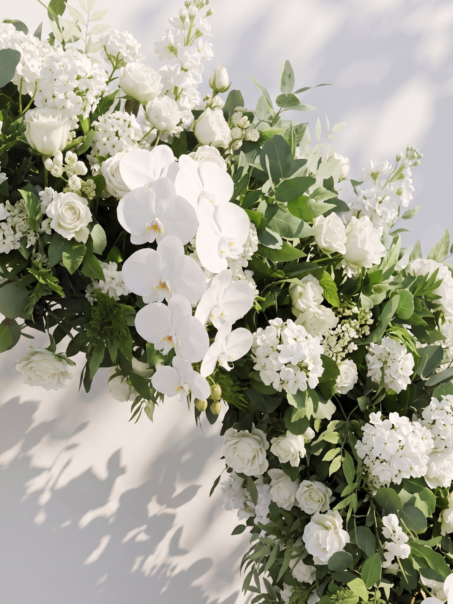 Selenenna Luxury Door Shaped Flower Arch with Frame for Wedding Party Event Backdrop Decoration — floral detail