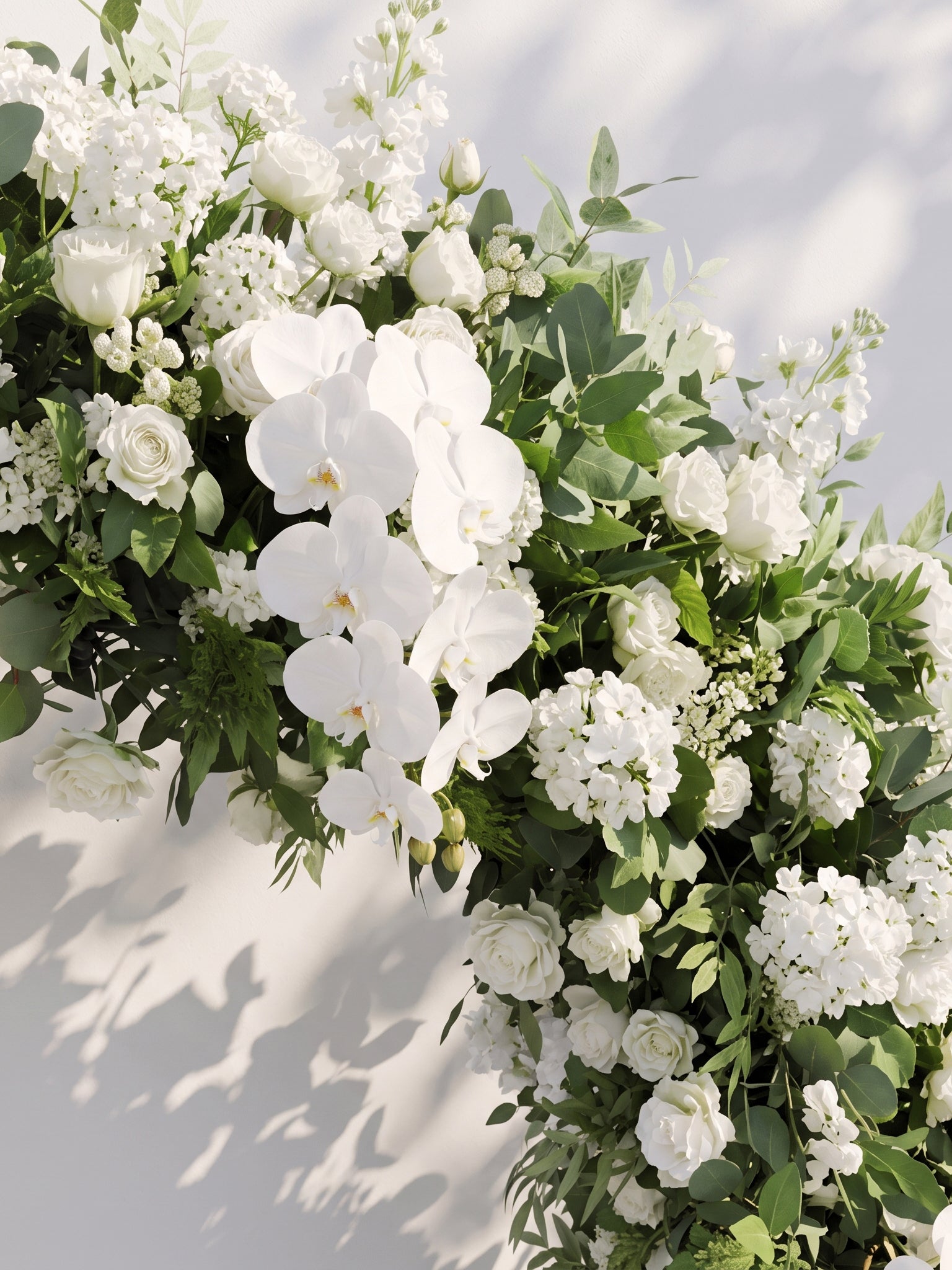 Selenenna Luxury Door Shaped Flower Arch with Frame for Wedding Party Event Backdrop Decoration — floral detail