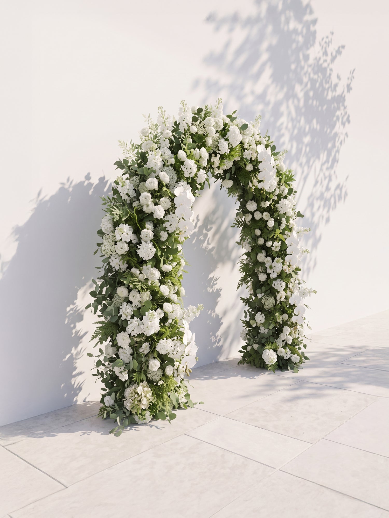 Selenenna Luxury Door Shaped Flower Arch with Frame for Wedding Party Event Backdrop Decoration — left view