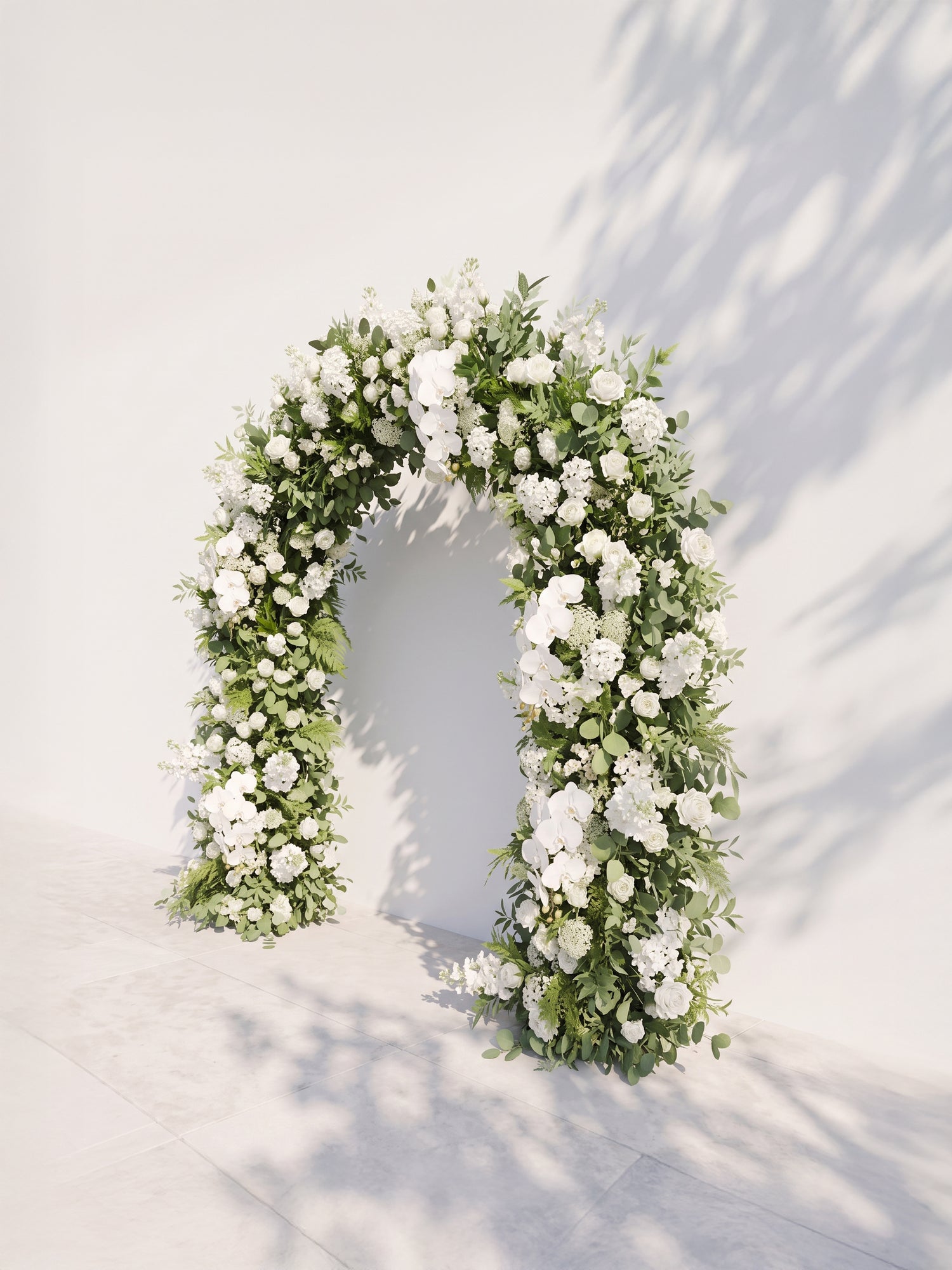 Selenenna Luxury Door Shaped Flower Arch with Frame for Wedding Party Event Backdrop Decoration — right view