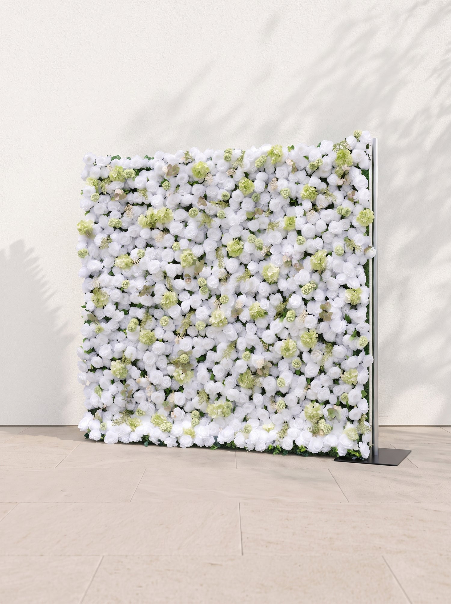 Selloria 5D Fabric Artificial rolling up curtain flower wall — right view