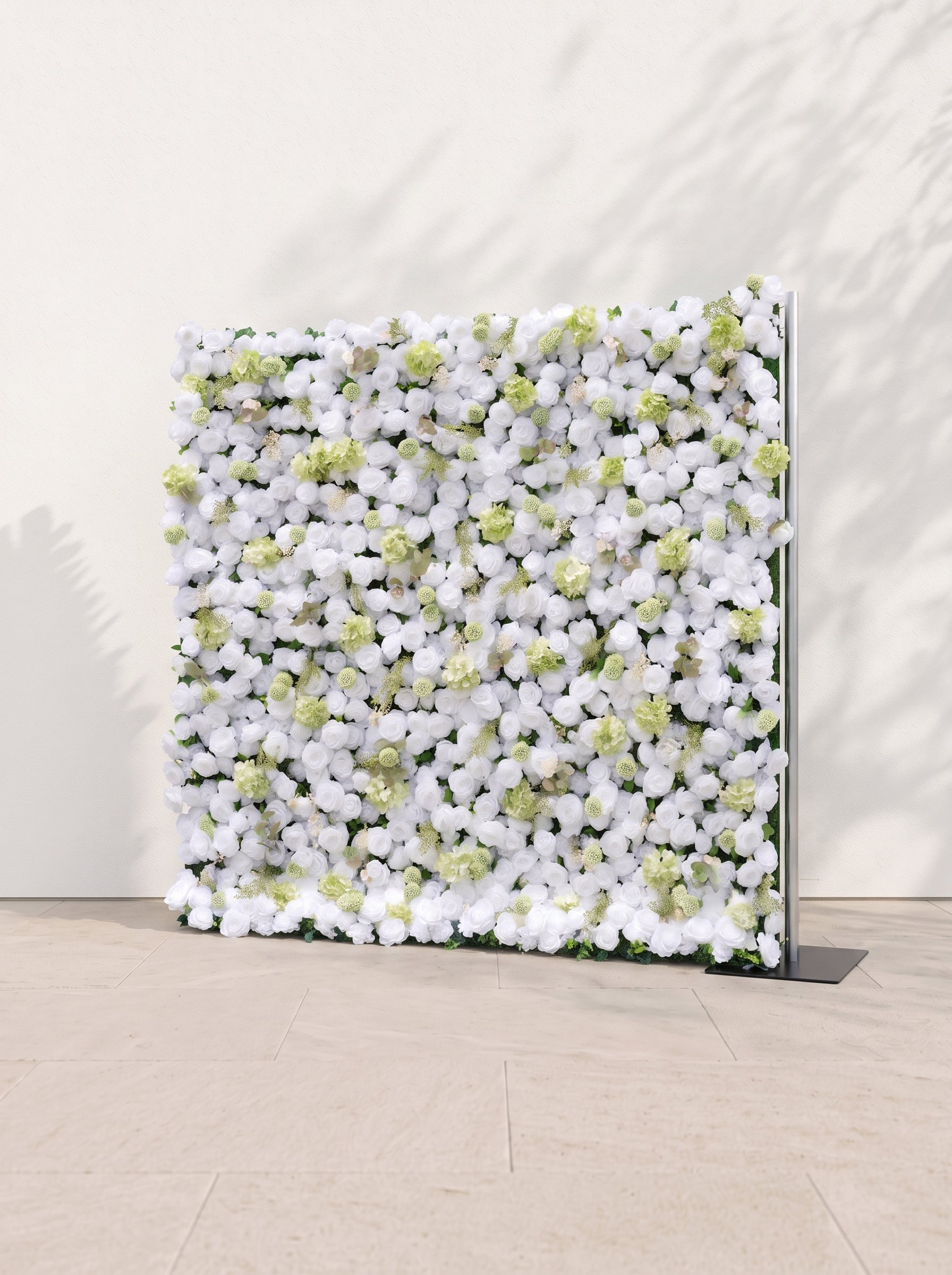 Selloria 5D Fabric Artificial rolling up curtain flower wall — right view