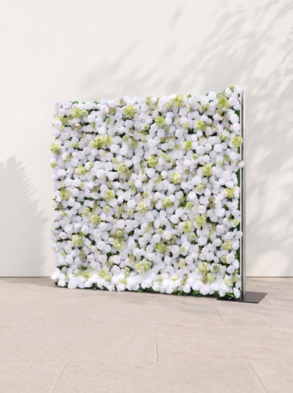 Selloria 5D Fabric Artificial rolling up curtain flower wall — right view