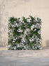 Selsora 5D Fabric Artificial rolling up curtain flower wall — front view