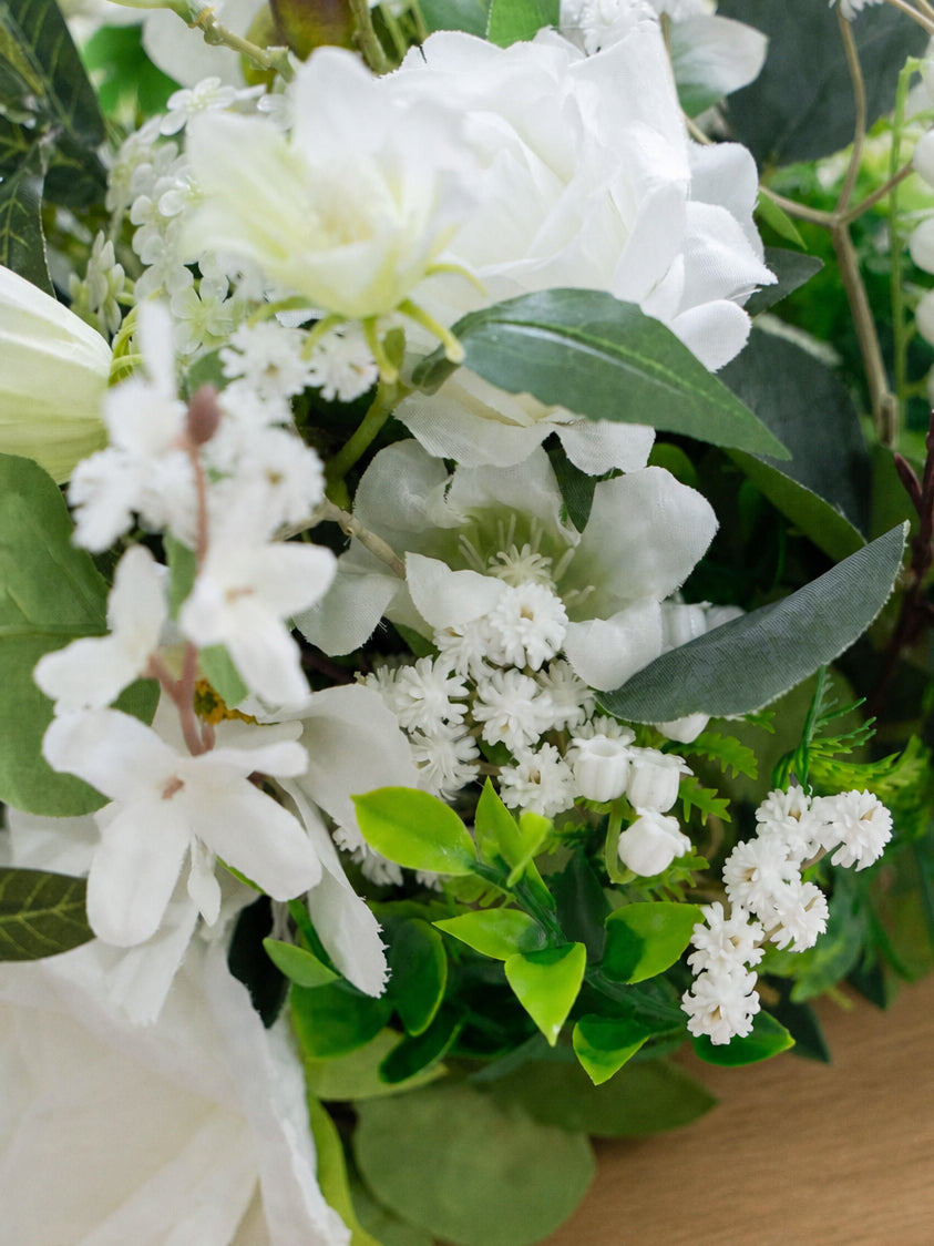 Seravelle- Bridal Bouquet 13"In Cloud Dancer White