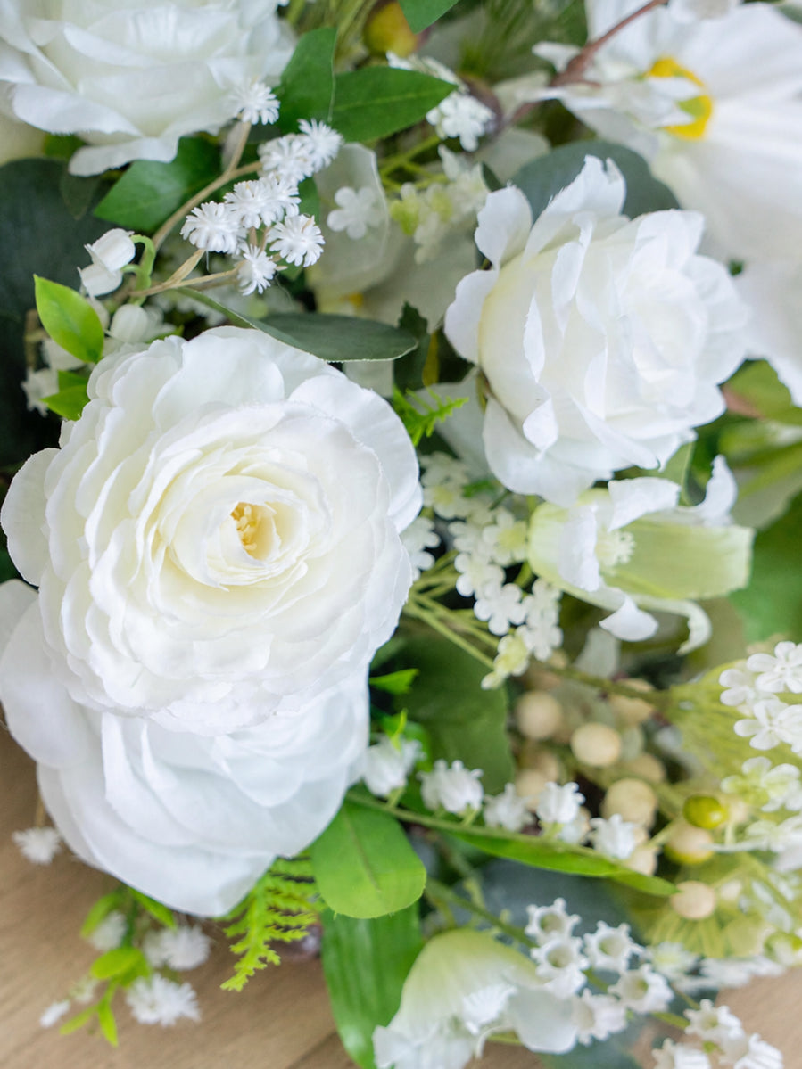 Seravelle- Bridal Bouquet 13"In Cloud Dancer White