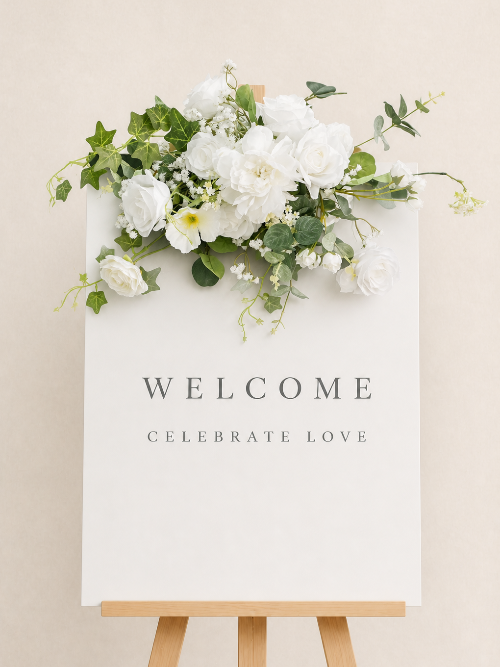 Seravelle-Welcome Flower set In Cloud Dance White
