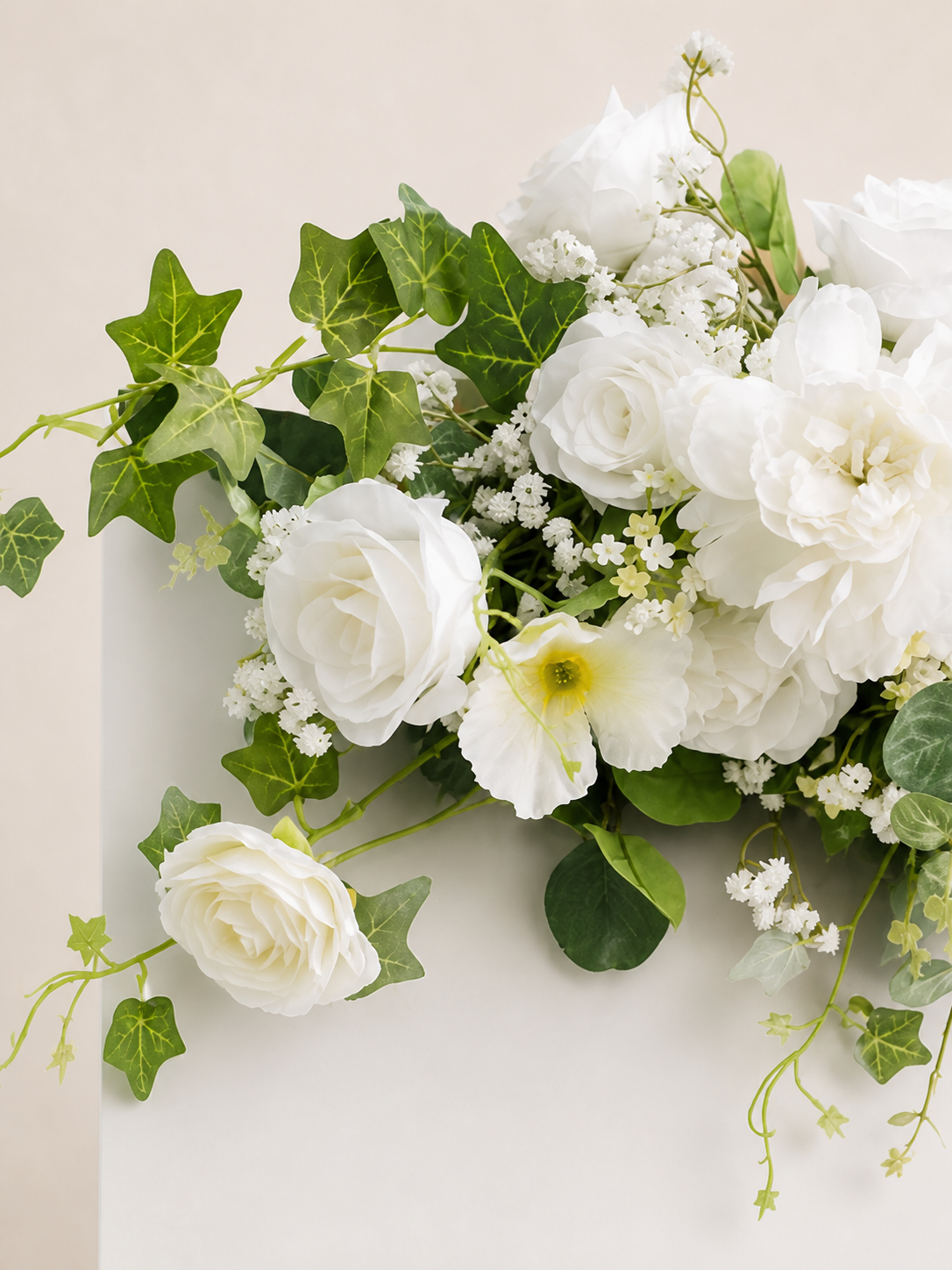 Seravelle-Welcome Flower set In Cloud Dance White
