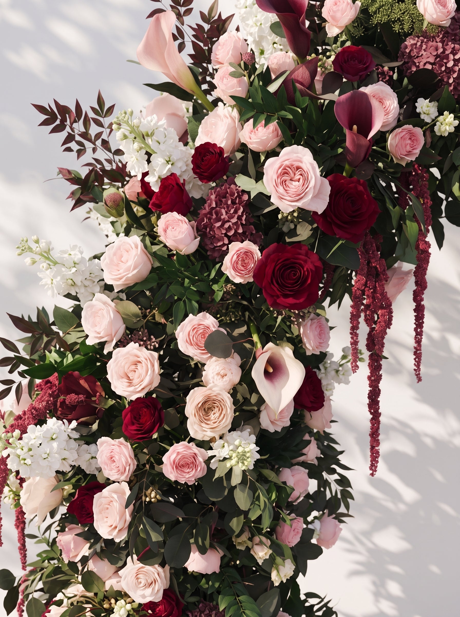 Servale Luxury Door Shaped Flower Arch with Frame for Wedding Party Event Backdrop Decoration — floral detail