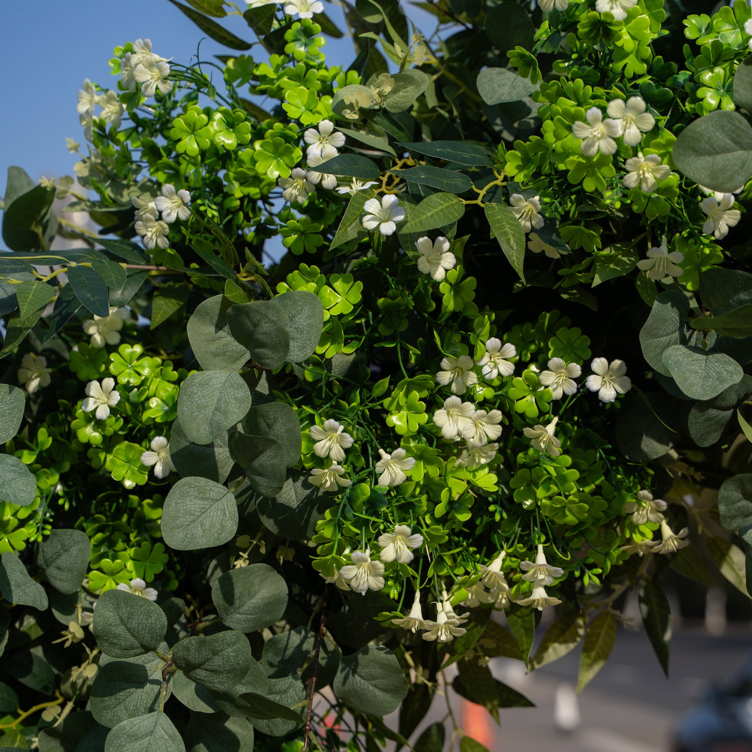Shamrock:  St. Patrick’s Day Decor Flower Arch for Background Decoration Wedding and Party  (Including Frame)