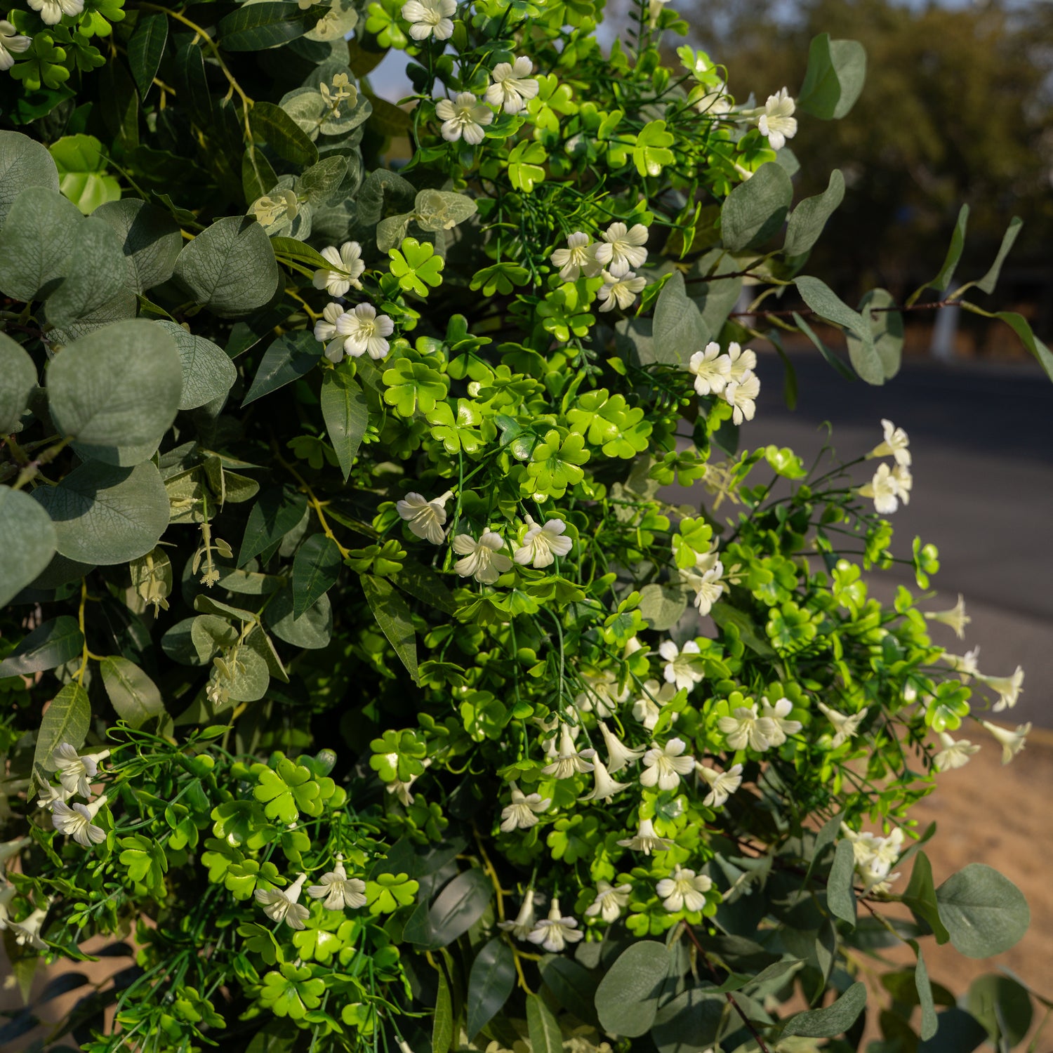 Shamrock:  St. Patrick’s Day Decor Flower Arch for Background Decoration Wedding and Party  (Including Frame)