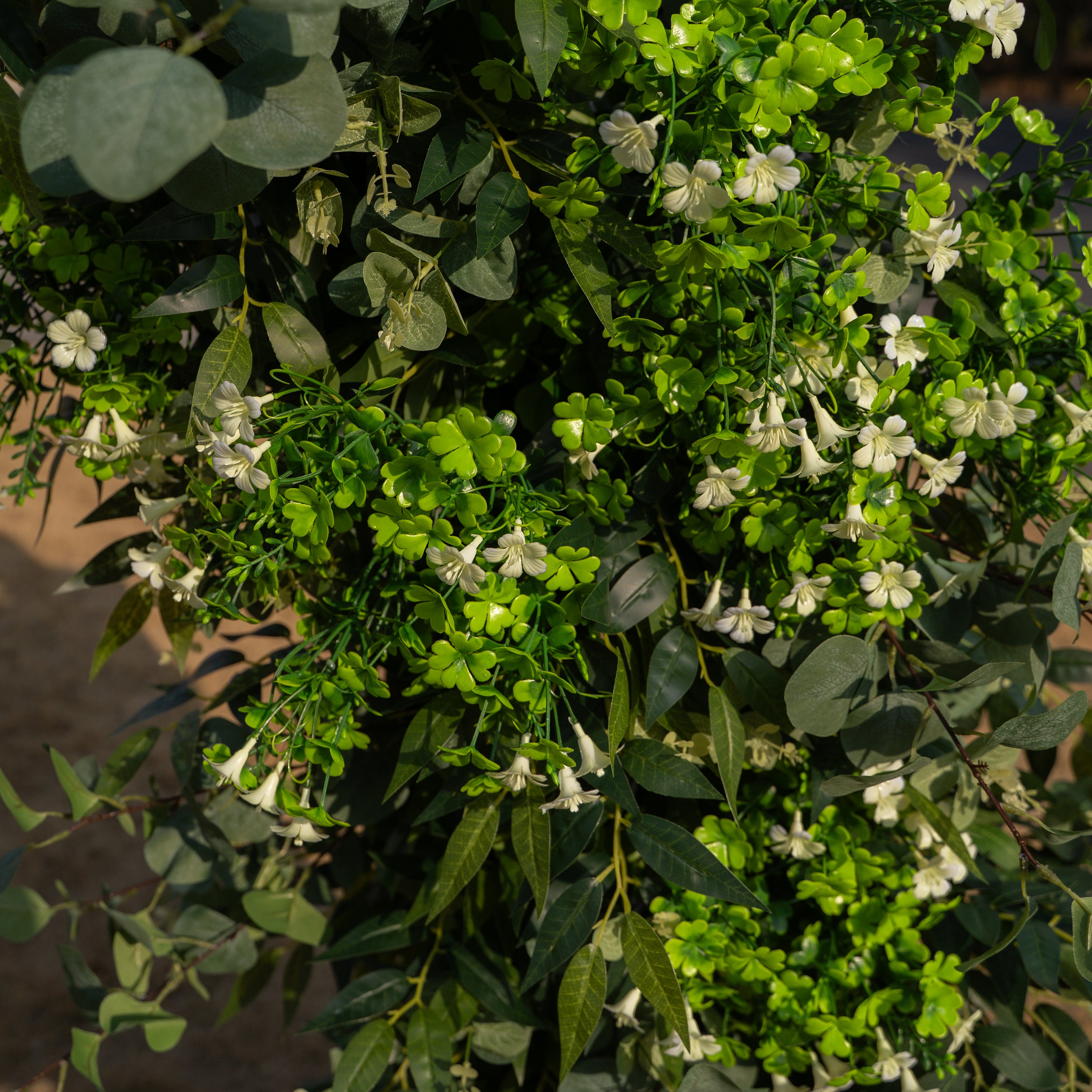 Shamrock:  St. Patrick’s Day Decor Flower Arch for Background Decoration Wedding and Party  (Including Frame)
