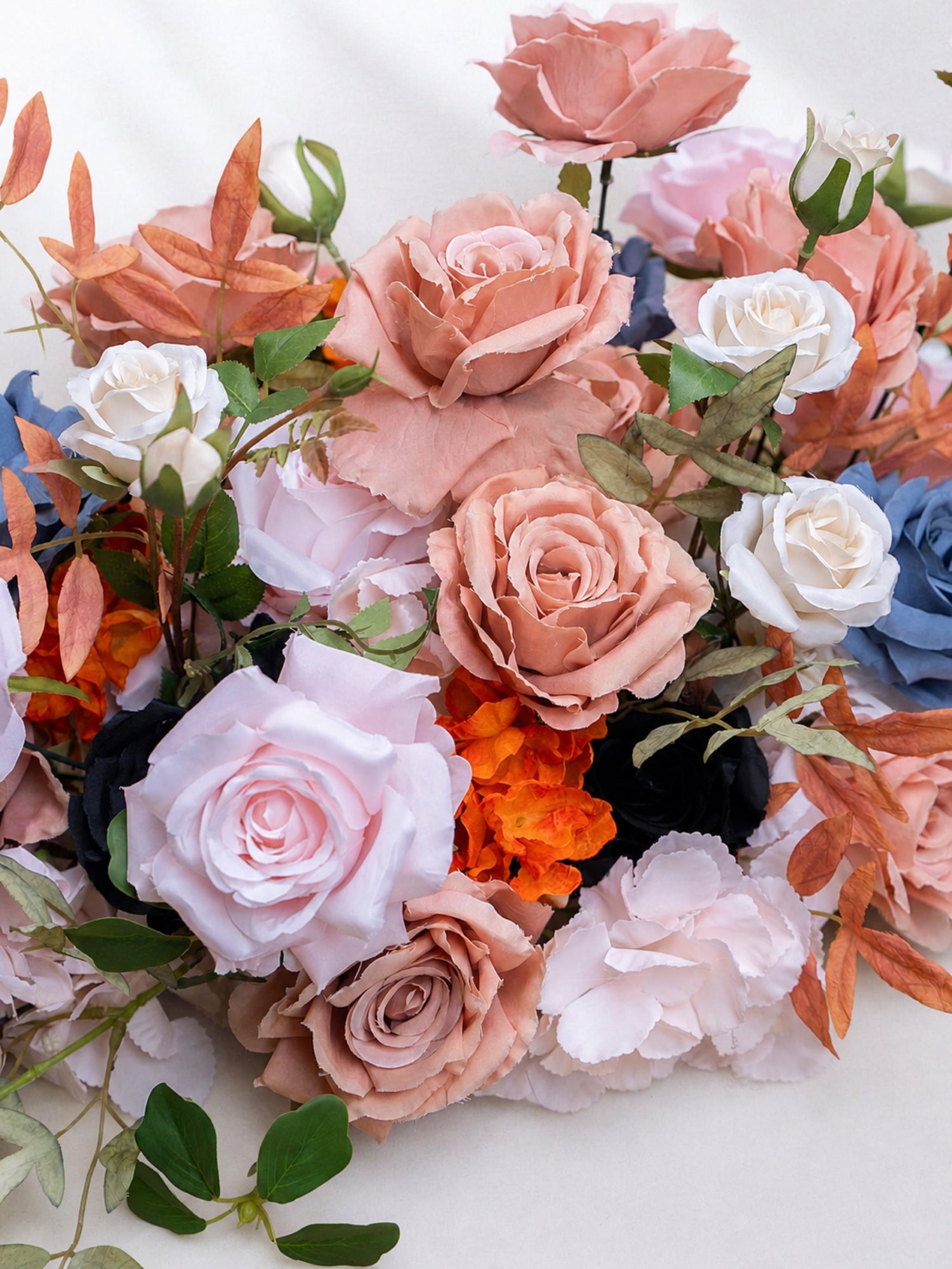 Sienna 2026 New Design Warm Orange &amp; Blue Hanging Floral Arrangement