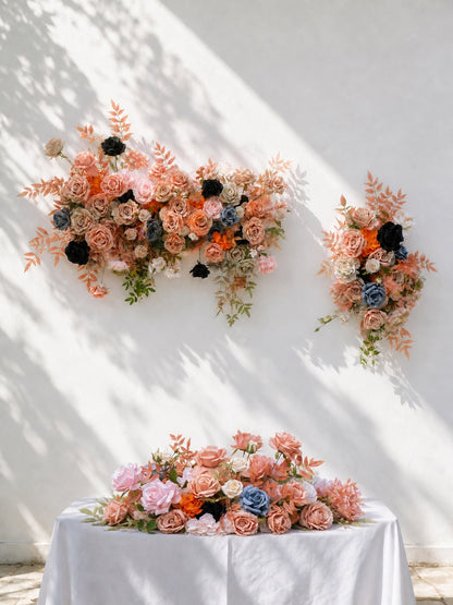 Sienna 2026 New Design Warm Orange &amp; Blue Hanging Floral Arrangement