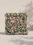 Sirenella 5D Fabric Artificial rolling up curtain flower wall — front view