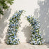 Sirenette: Classic Popular Blue Roses Flower Arch with Greenery for Weddings&Event Decor Including Frame sirenette front