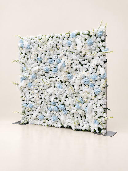 Sirrel: 4D Fabric Artificial Zip Up Curtain Flower Wall For Wedding and Events Decoration