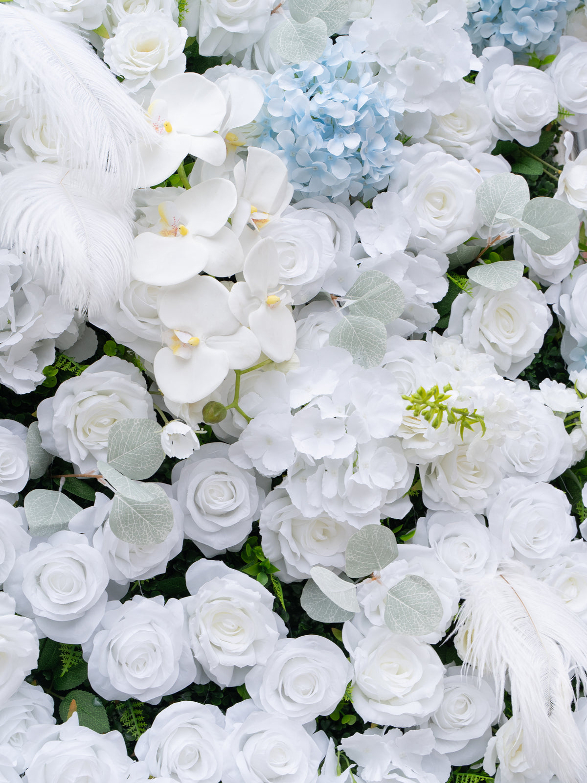 Sirrel: 4D Fabric Artificial Zip Up Curtain Flower Wall For Wedding and Events Decoration