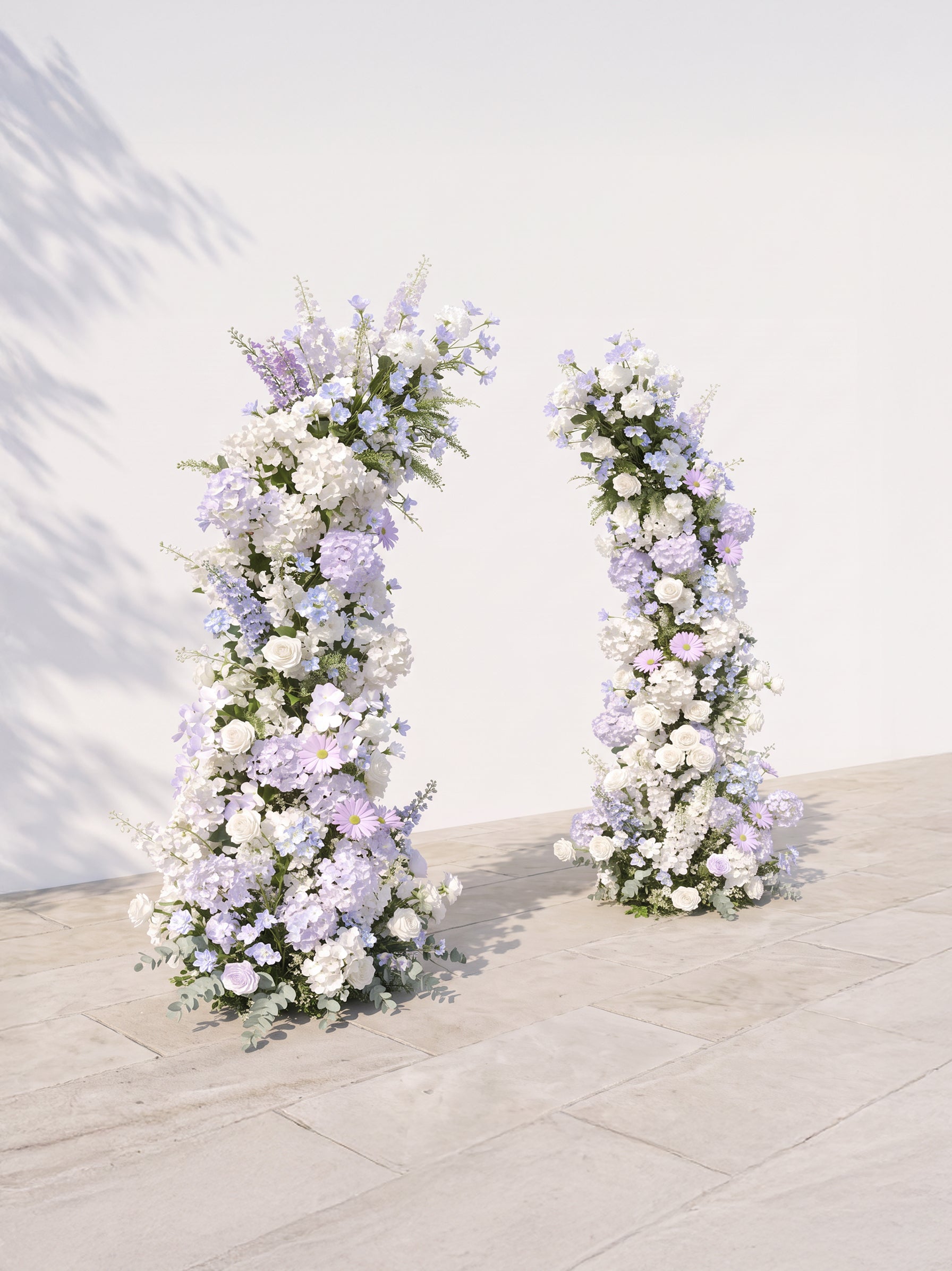 Solvia Luxury Horn Shaped Flower Arch with Frame for Wedding Party Event Backdrop Decoration — left view