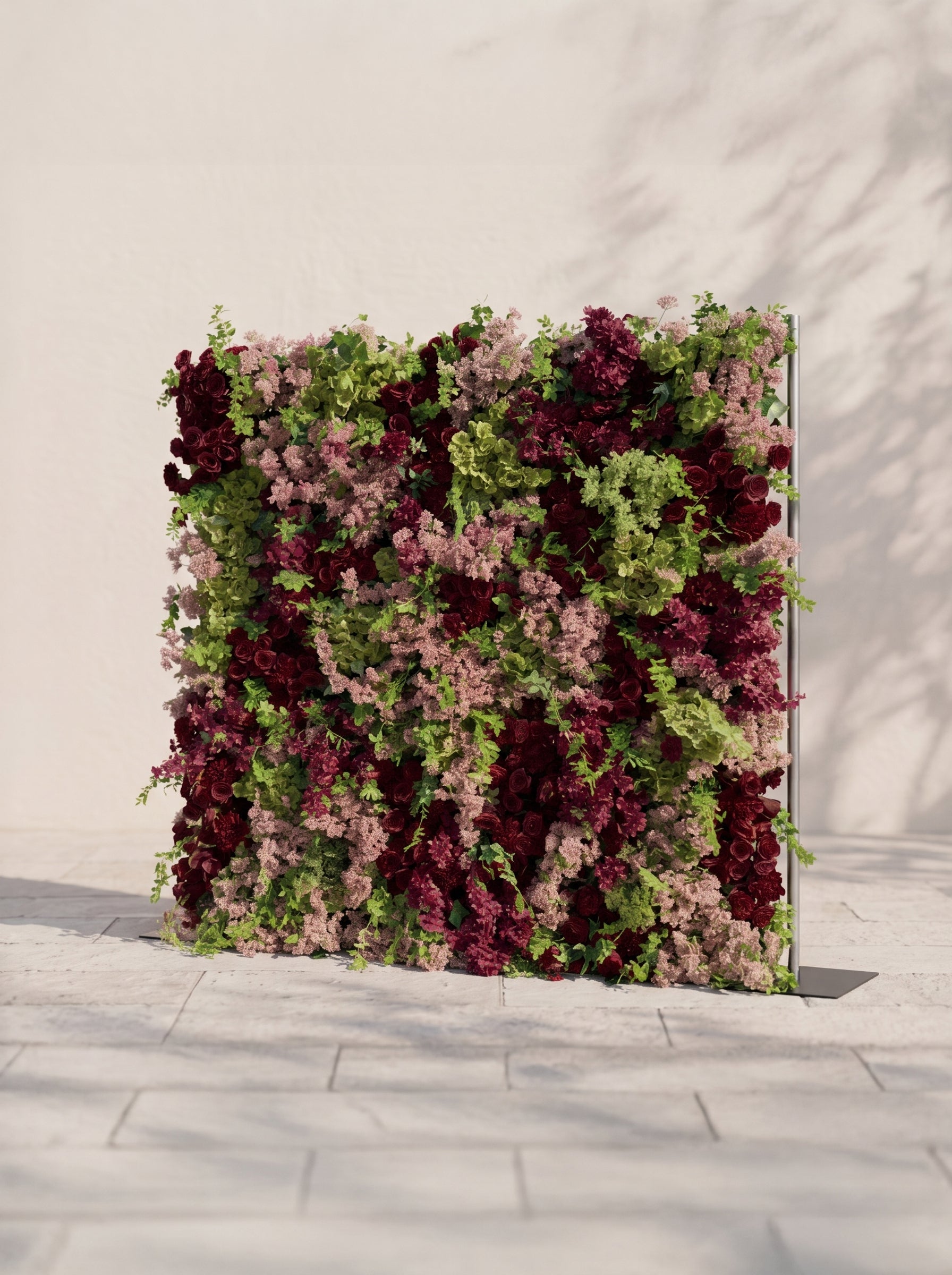 Sorelavia 5D Fabric Artificial rolling up curtain flower wall — right view