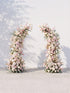 Stelella Luxury Horn Shaped Flower Arch with Frame for Wedding Party Event Backdrop Decoration — front view