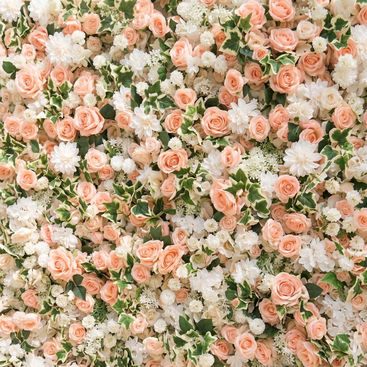 Stelsira: Luxury 4D Pink&amp;WhiteWedding Flower wall with Pink Roses&amp;Greenery for Wedding&amp;Event Decor stelsira detail 1