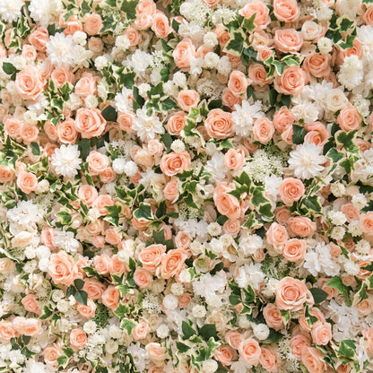 Stelsira: Luxury 4D Pink&amp;WhiteWedding Flower wall with Pink Roses&amp;Greenery for Wedding&amp;Event Decor stelsira detail 1