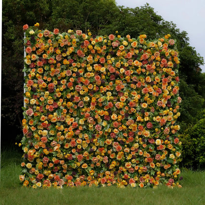 Sunshine：3D Fabric Artificial rolling up curtain flower wall