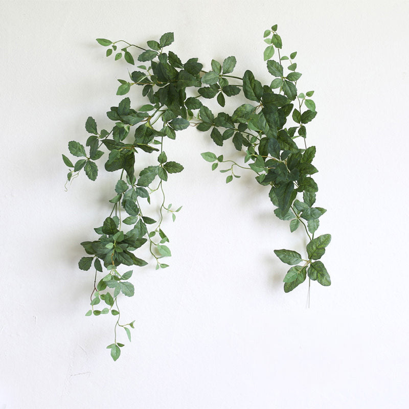 69 InchesGreen Ivy Vine Eucalyptus Begonia Leaf Floral Climbing Decor for Wall Hanging