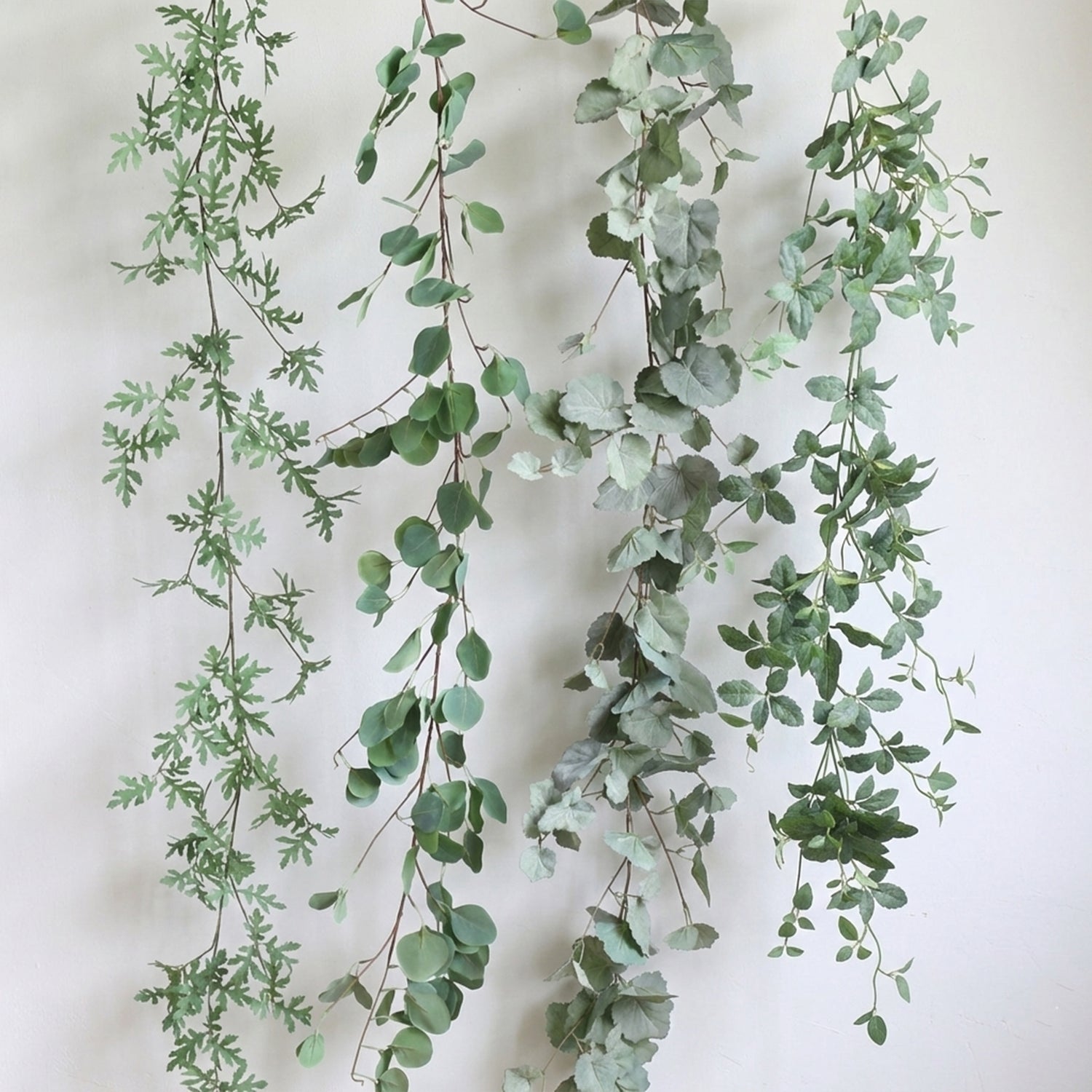 69 InchesGreen Ivy Vine Eucalyptus Begonia Leaf Floral Climbing Decor for Wall Hanging