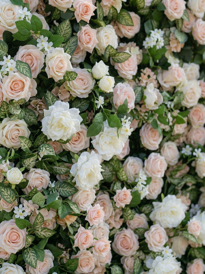 Evanthe: 3D Fabric Artificial Zip Up Curtain Flower Wall For Wedding and Events Decoration