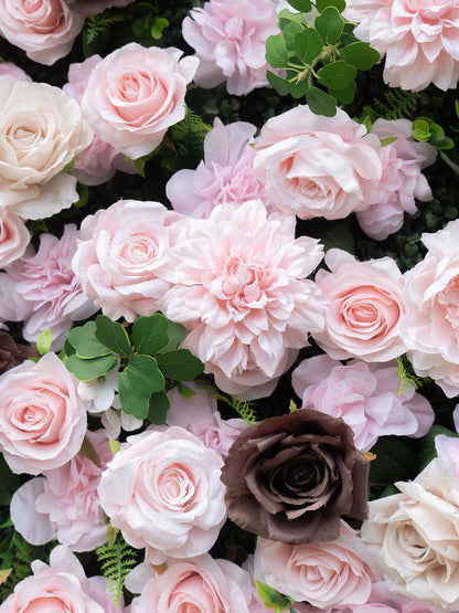 Solenne: 3D Fabric Artificial Zip Up Curtain Flower Wall For Wedding and Events Decoration