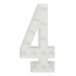 V021: Event Decoration Number Large 4ft Tall LED Marquee Number - 4 Rose Morning